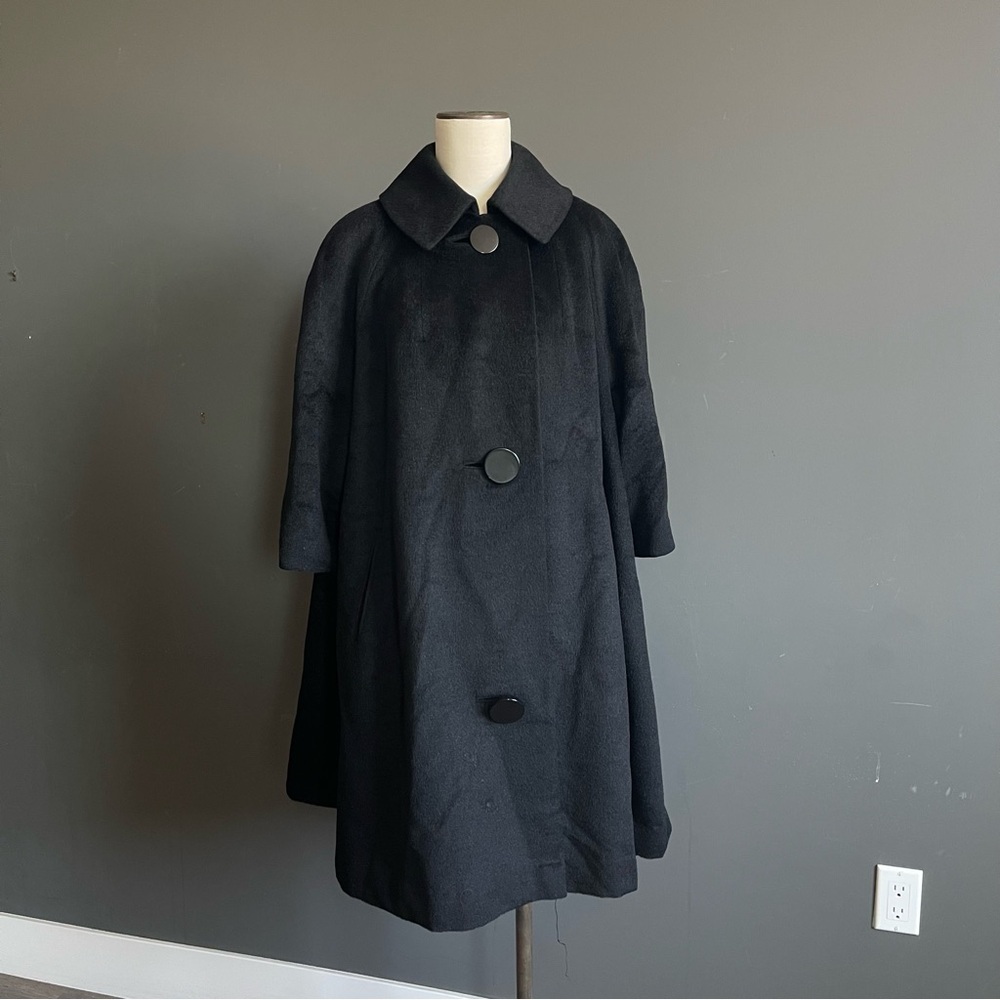 Forestmann Veluga Virgin Wool Swing Coat Minimalist Black Quiet Luxury Classic